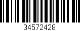 Código de barras (EAN, GTIN, SKU, ISBN): '34572428'
