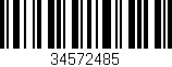 Código de barras (EAN, GTIN, SKU, ISBN): '34572485'