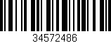 Código de barras (EAN, GTIN, SKU, ISBN): '34572486'