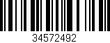 Código de barras (EAN, GTIN, SKU, ISBN): '34572492'
