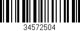 Código de barras (EAN, GTIN, SKU, ISBN): '34572504'