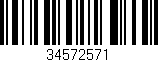 Código de barras (EAN, GTIN, SKU, ISBN): '34572571'