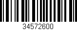 Código de barras (EAN, GTIN, SKU, ISBN): '34572600'