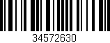 Código de barras (EAN, GTIN, SKU, ISBN): '34572630'