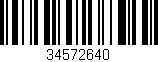 Código de barras (EAN, GTIN, SKU, ISBN): '34572640'