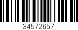 Código de barras (EAN, GTIN, SKU, ISBN): '34572657'