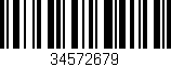 Código de barras (EAN, GTIN, SKU, ISBN): '34572679'