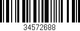Código de barras (EAN, GTIN, SKU, ISBN): '34572688'