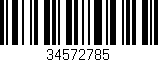 Código de barras (EAN, GTIN, SKU, ISBN): '34572785'