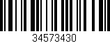 Código de barras (EAN, GTIN, SKU, ISBN): '34573430'