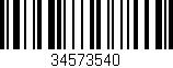 Código de barras (EAN, GTIN, SKU, ISBN): '34573540'