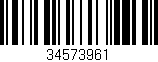 Código de barras (EAN, GTIN, SKU, ISBN): '34573961'