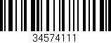 Código de barras (EAN, GTIN, SKU, ISBN): '34574111'