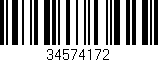 Código de barras (EAN, GTIN, SKU, ISBN): '34574172'