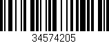 Código de barras (EAN, GTIN, SKU, ISBN): '34574205'