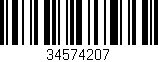 Código de barras (EAN, GTIN, SKU, ISBN): '34574207'