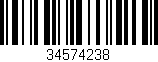 Código de barras (EAN, GTIN, SKU, ISBN): '34574238'