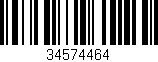 Código de barras (EAN, GTIN, SKU, ISBN): '34574464'