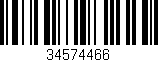 Código de barras (EAN, GTIN, SKU, ISBN): '34574466'
