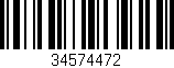 Código de barras (EAN, GTIN, SKU, ISBN): '34574472'