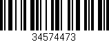 Código de barras (EAN, GTIN, SKU, ISBN): '34574473'