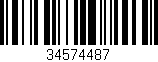 Código de barras (EAN, GTIN, SKU, ISBN): '34574487'