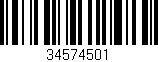Código de barras (EAN, GTIN, SKU, ISBN): '34574501'