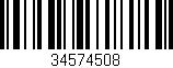 Código de barras (EAN, GTIN, SKU, ISBN): '34574508'