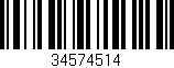 Código de barras (EAN, GTIN, SKU, ISBN): '34574514'