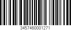 Código de barras (EAN, GTIN, SKU, ISBN): '3457460001271'