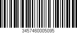 Código de barras (EAN, GTIN, SKU, ISBN): '3457460005095'