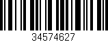 Código de barras (EAN, GTIN, SKU, ISBN): '34574627'
