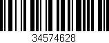 Código de barras (EAN, GTIN, SKU, ISBN): '34574628'