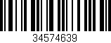 Código de barras (EAN, GTIN, SKU, ISBN): '34574639'