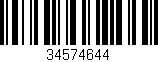 Código de barras (EAN, GTIN, SKU, ISBN): '34574644'