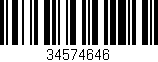 Código de barras (EAN, GTIN, SKU, ISBN): '34574646'