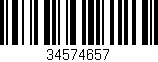 Código de barras (EAN, GTIN, SKU, ISBN): '34574657'
