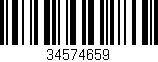 Código de barras (EAN, GTIN, SKU, ISBN): '34574659'