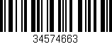 Código de barras (EAN, GTIN, SKU, ISBN): '34574663'