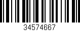 Código de barras (EAN, GTIN, SKU, ISBN): '34574667'