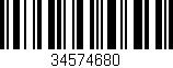 Código de barras (EAN, GTIN, SKU, ISBN): '34574680'