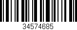 Código de barras (EAN, GTIN, SKU, ISBN): '34574685'