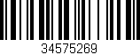 Código de barras (EAN, GTIN, SKU, ISBN): '34575269'