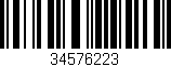Código de barras (EAN, GTIN, SKU, ISBN): '34576223'