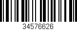 Código de barras (EAN, GTIN, SKU, ISBN): '34576626'