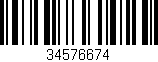 Código de barras (EAN, GTIN, SKU, ISBN): '34576674'