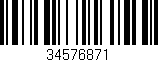 Código de barras (EAN, GTIN, SKU, ISBN): '34576871'