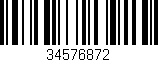 Código de barras (EAN, GTIN, SKU, ISBN): '34576872'
