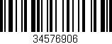 Código de barras (EAN, GTIN, SKU, ISBN): '34576906'