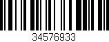 Código de barras (EAN, GTIN, SKU, ISBN): '34576933'
